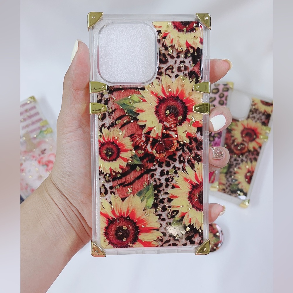 Leopard Sunflower Bliss IPhone 14 Pro Max Case